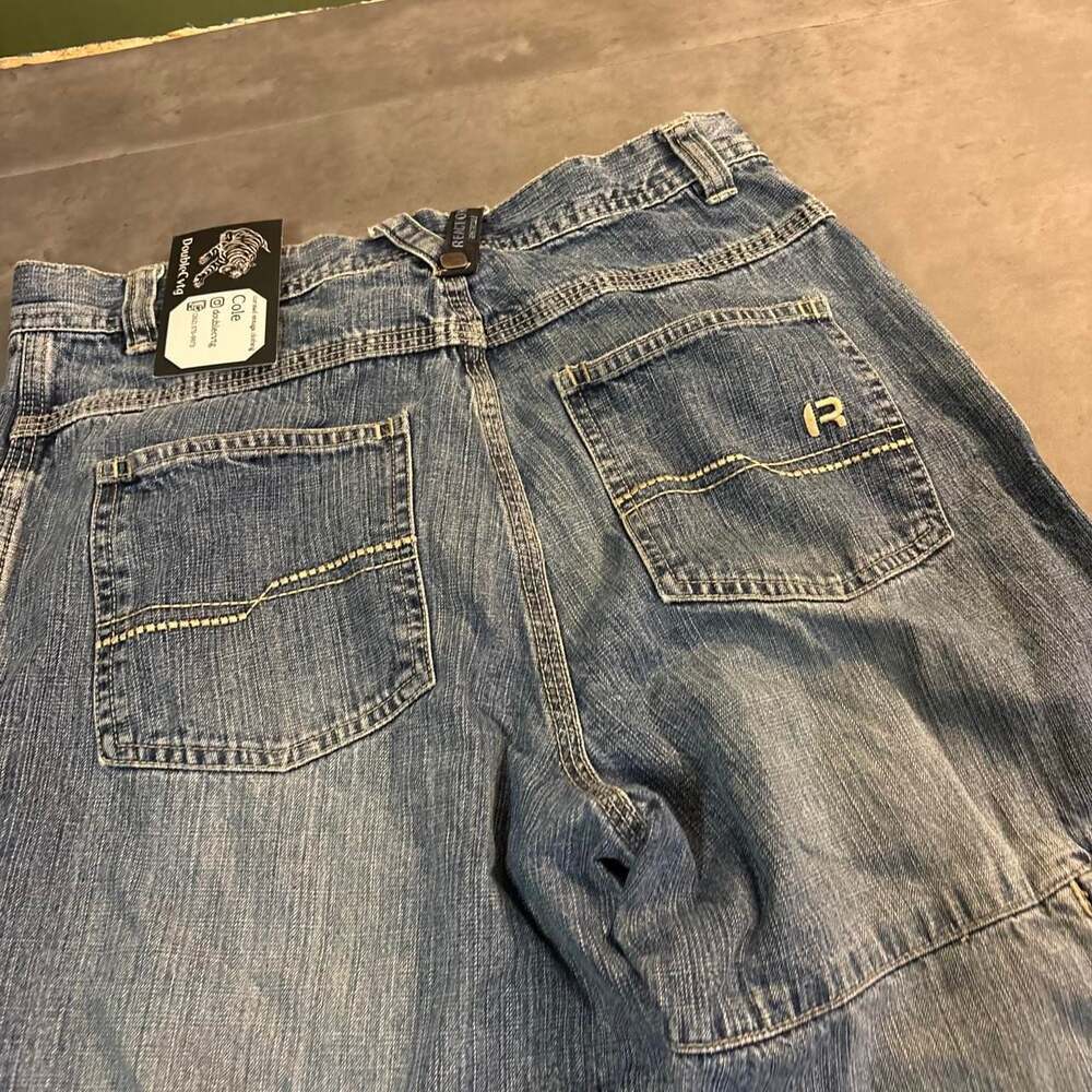 Kenneth Cole Reaction Y2K Blue Denim Jeans Size 18